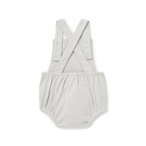 Aster & Oak Bee Embroidered Playsuit in Silver Grey