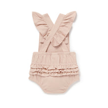 Aster & Oak Floral Embroidered Playsuit Rose Dust