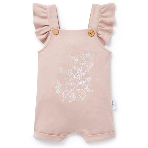 Aster & Oak Floral Embroidered Overalls