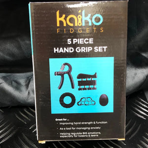 Kaiko Fidgets 5 Piece Hand Grip Set "Losing Your Sh#t Kit" - Exerciser & Fidgeting Sensory Kit