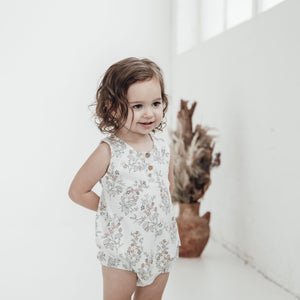 Aster & Oak Floral Bubble Romper