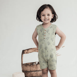 Aster & Oak Frog Pond Henley Romper