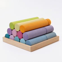 Grimm's Spiel and Holz Large Building Rollers Pastel