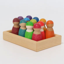 Grimm's Spiel and Holz 12 Rainbow Friends - Diverse multicoloured new range