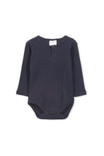 Navy Rib Bubbysuit by Milky