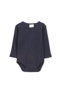 Navy Rib Bubbysuit by Milky