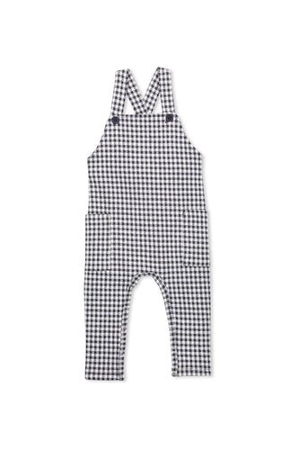 Navy/Natural Check Overall by Milky