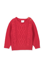 Red Cable Knit by Milky