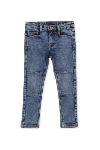 Mid Wash Denim Jeans by Milky