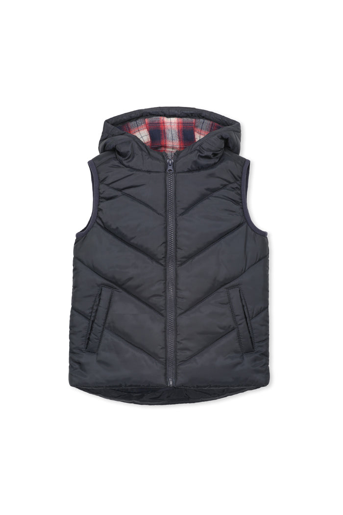Navy Puffer Vest by Milky