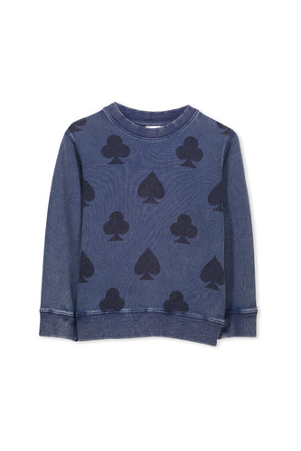 Storm Cloud Garment Dye Crew Sweat by Milky