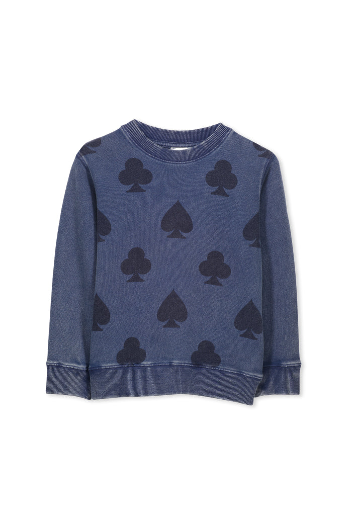 Storm Cloud Garment Dye Crew Sweat by Milky
