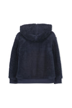 Navy Sherpa With Hood by Milky