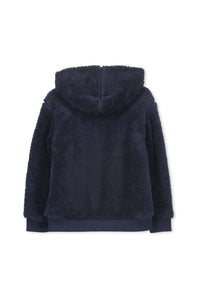 Navy Sherpa With Hood by Milky