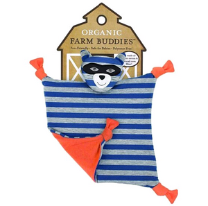 Apple Park Organic Farm Buddies Robbie Raccoon Organic Blankie