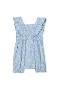 Chambray Denim Baby Playsuit by Milky