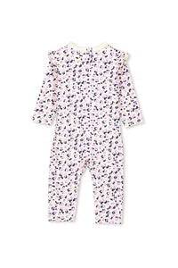 Lilac/Pale Grey Animal Romper by Milky