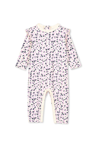 Lilac/Pale Grey Animal Romper by Milky