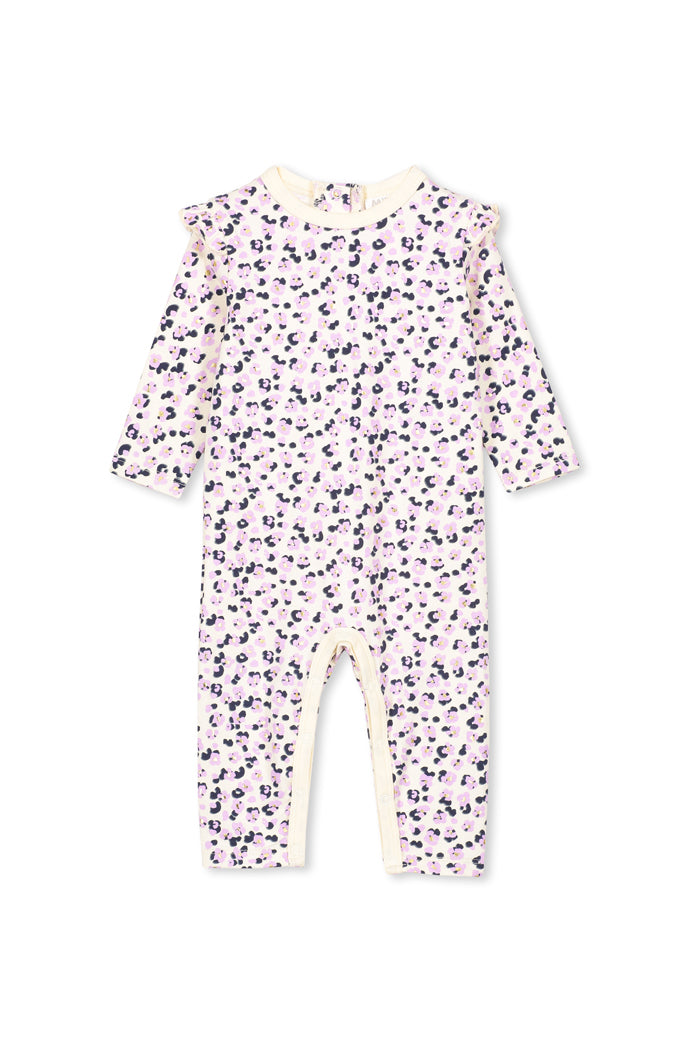 Lilac/Pale Grey Animal Romper by Milky