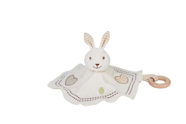 EverEarth Rabbit Blankie with teether