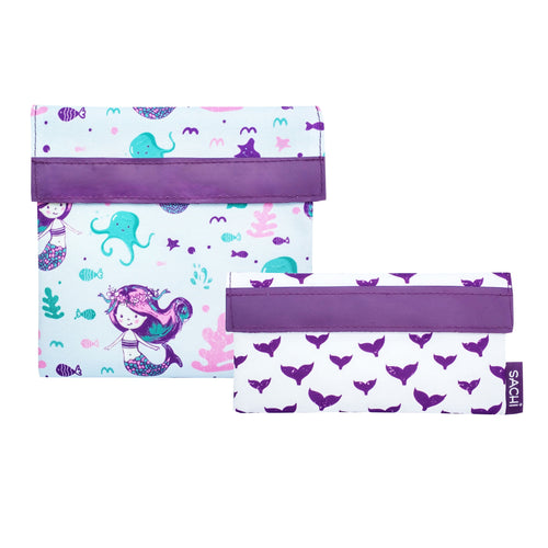 Sachi Lunch Pockets - Mermaids, set of 2