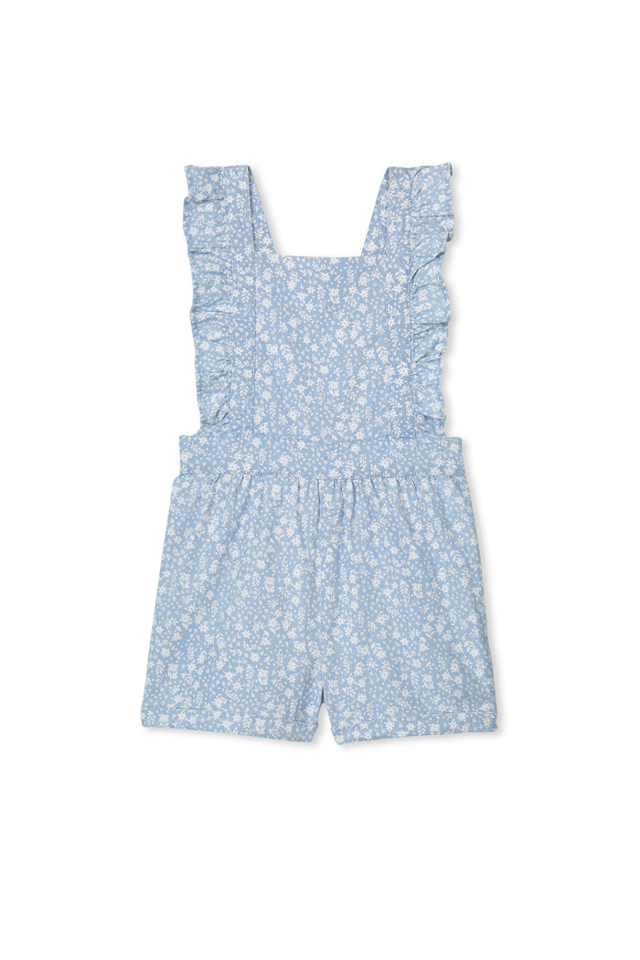 Chambray Denim Playsuit by Milky