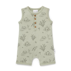 Aster & Oak Frog Pond Henley Romper