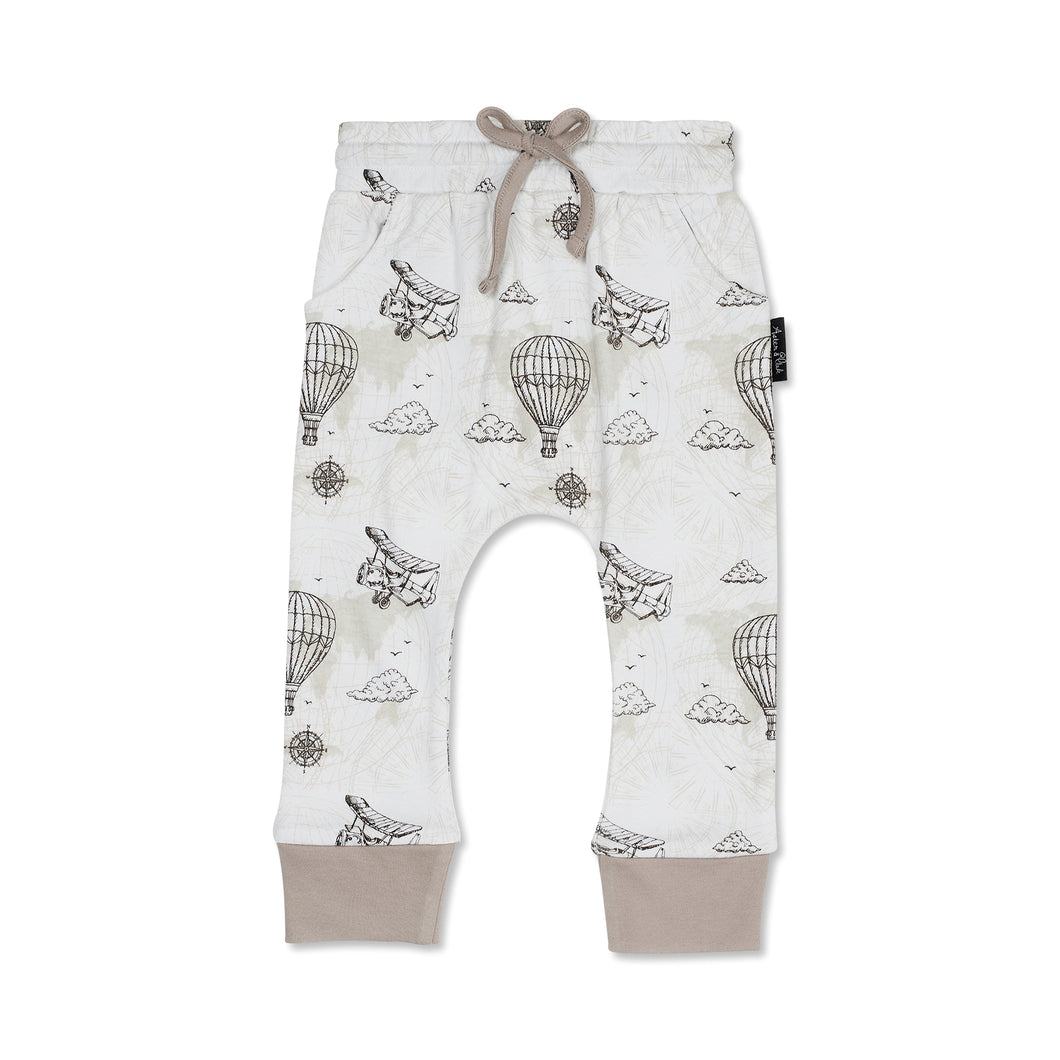 Aster & Oak Vintage Map Harem Pant