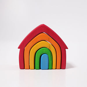 Grimm's Spiel and Holz Stacking House, coloured