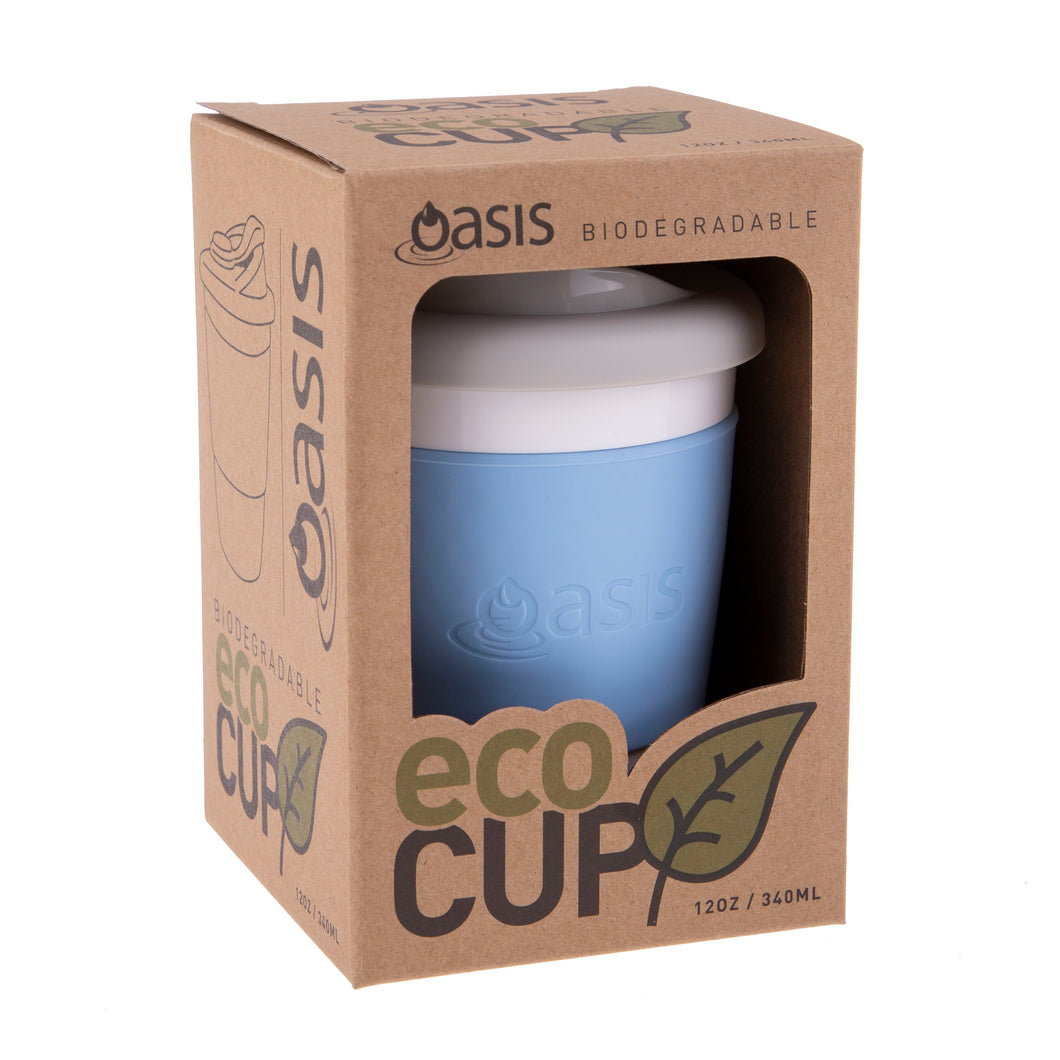 Oasis Biodegrabable Eco-Cup 340ml / 12oz - Powder Blue