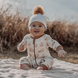 Aster & Oak Badger Zip Romper