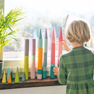 Grimm's Spiel and Holz Large Building Rollers Pastel