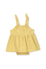 Chartreuse Spot Baby Dress by Milky