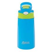 Oasis Kid's Double Wall Insulated Stainless Steel Drink Bottle 350 ml - Blue/Green