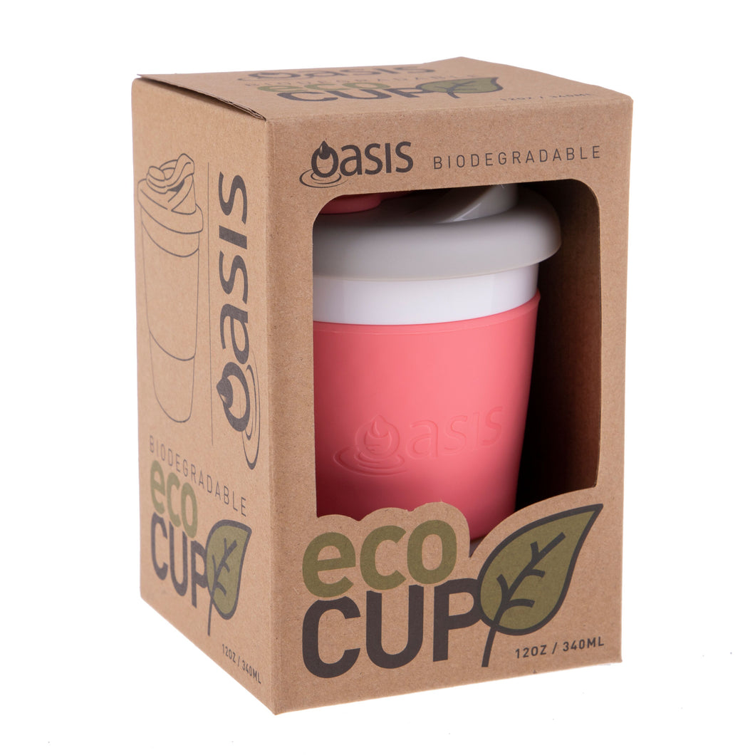 Oasis Biodegrabable Eco-Cup 340ml / 12oz - Coral
