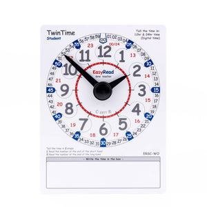 EasyRead Twin Time cards - Student Edition (Pack of 10)