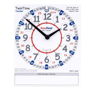 EasyRead Twin Time cards - Teacher Edition