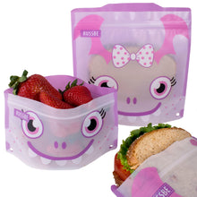 Russbe Reusable Snack and Sandwich Bags - Purple Monster (set of 4)