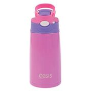 Oasis Kid's Double Wall Insulated Stainless Steel Drink Bottle 350 ml - Pink/Purple