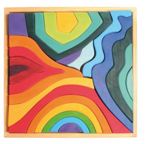 Grimm's Spiel and Holz Wooden 4 Element Puzzle Large