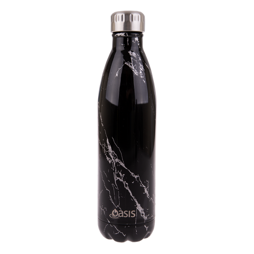 Oasis Stainless Steel Double Wall Insulated Drink Bottle 750ml - Silver Onyx