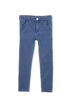 Denim Frill Pant by Milky