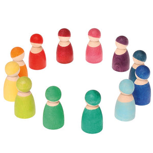 Grimm's Spiel and Holz 12 Rainbow Friends original - Discontinued