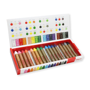 Kitpas Medium Stick Art Crayons - 16 Colours