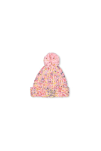 Pink Fleck Beanie by Milky