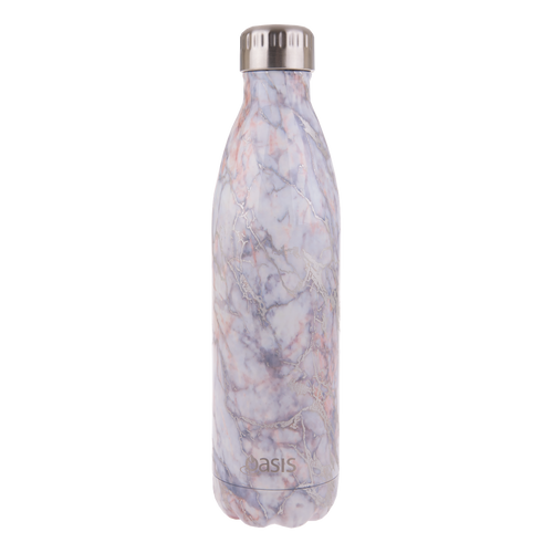 Oasis Stainless Steel Double Wall Insulated Drink Bottle 750ml - Silver Quartz