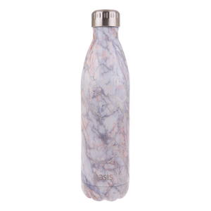 Oasis Stainless Steel Double Wall Insulated Drink Bottle 750ml - Silver Quartz