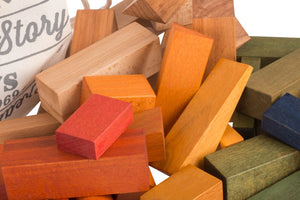 Wooden Story Blocks Rainbow XL 50 pieces