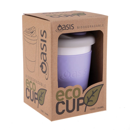 Oasis Biodegrabable Eco-Cup 340ml / 12oz - Lilac